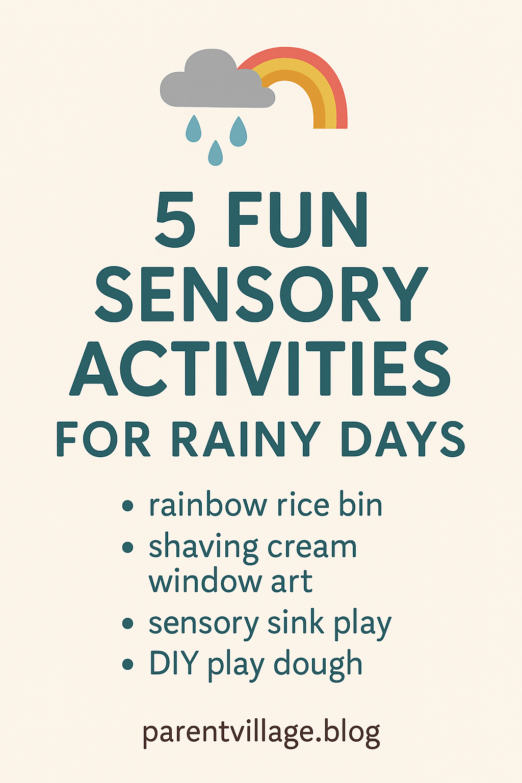 🌧️ 5 Fun Sensory Activities for Rainy Days (That Keep Kids Happy and&nbsp;Busy)