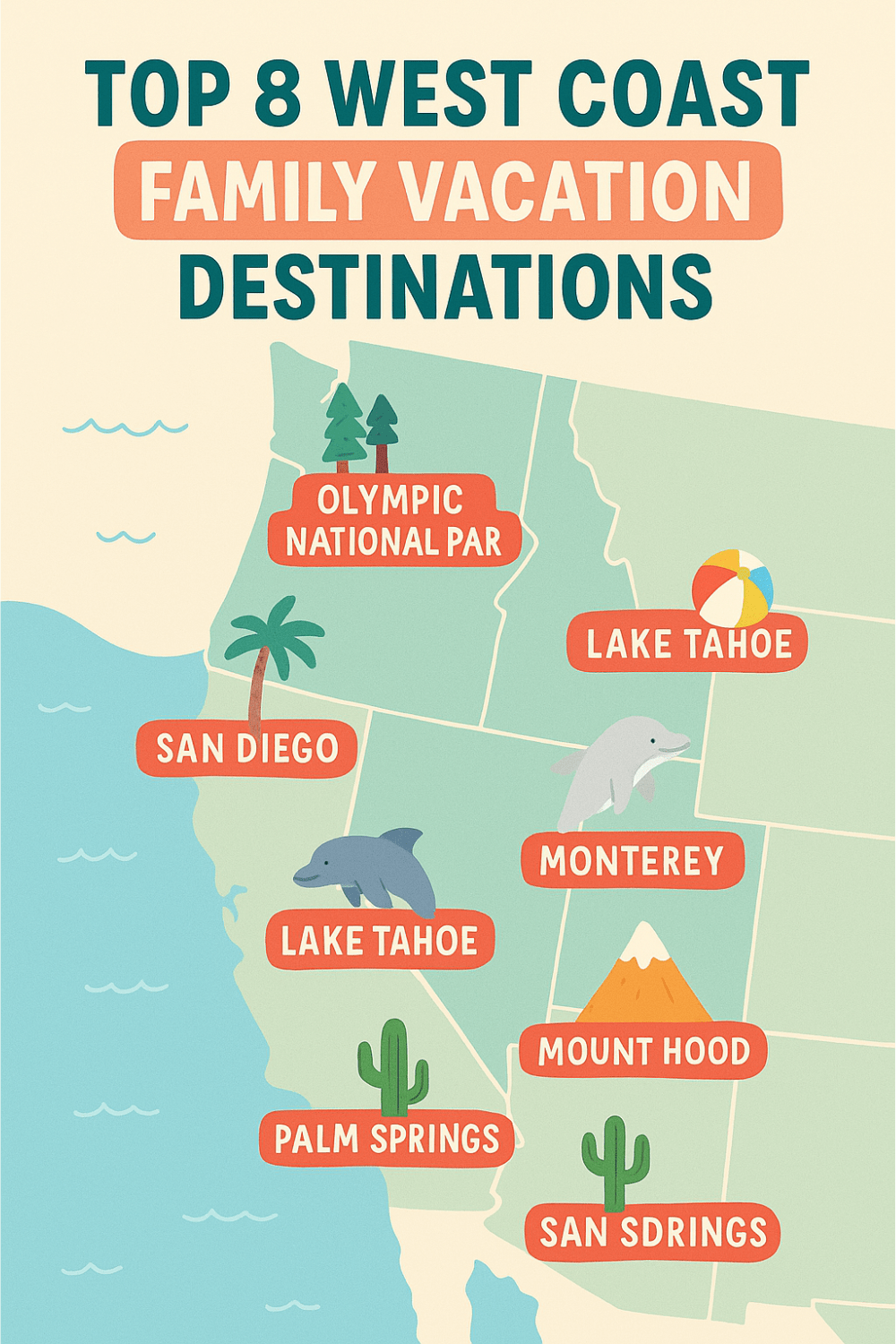 Top 8 Family-Friendly Vacation Spots on the West&nbsp;Coast