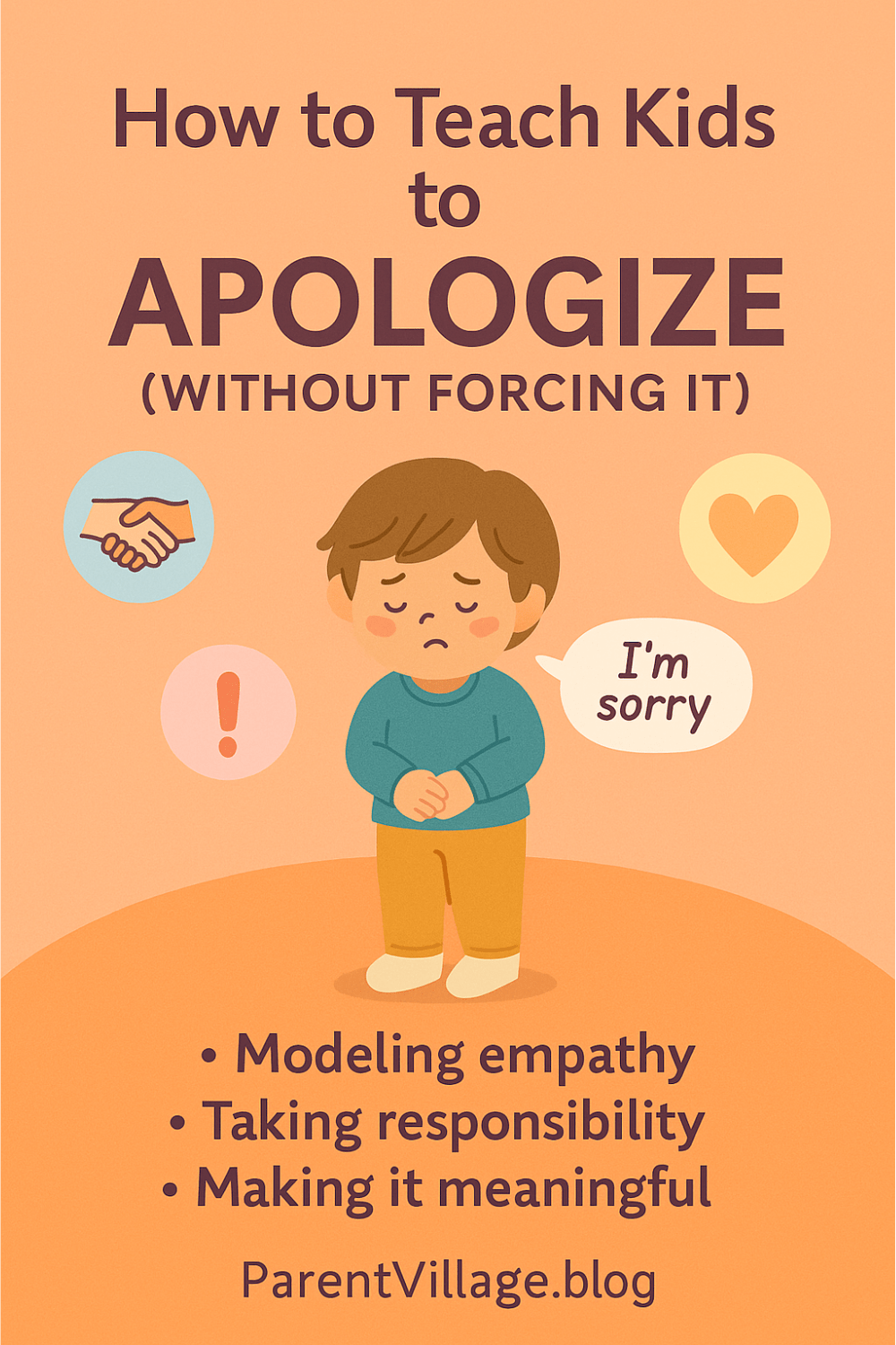 How to Teach Kids to Apologize (Without Forcing&nbsp;It)