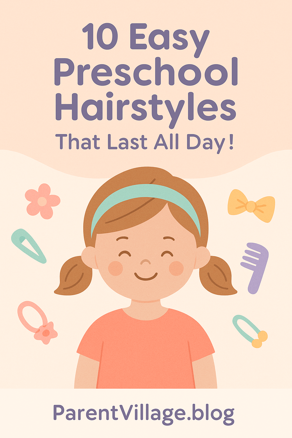10 Easy Preschool Hairstyles That Will Survive Playtime&nbsp;🎀✂️