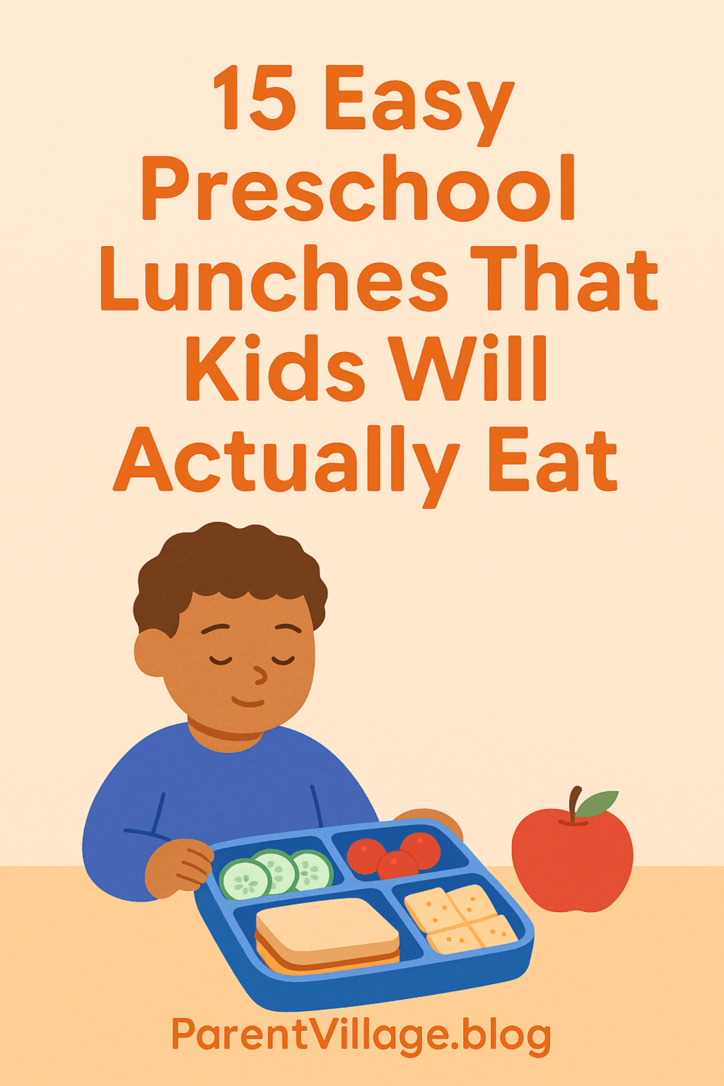 15 Easy Preschool Lunches That Kids Will Actually Eat (Even Picky Eaters!)&nbsp;🥪🍎
