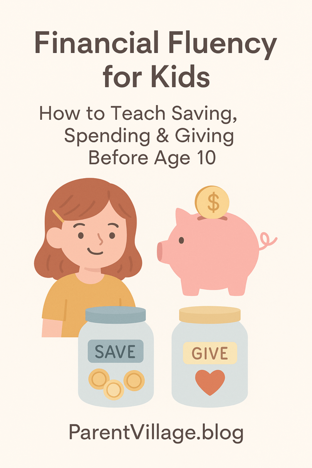 💰 Financial Fluency for Kids: How to Teach Saving, Spending & Giving Before Age&nbsp;10